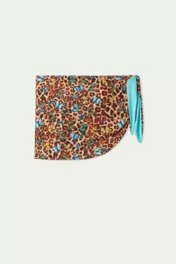 Tezenis Macu Butterfly Short Pareo Skirt With Knot -Outlet Tops Store 1AC1595573V F