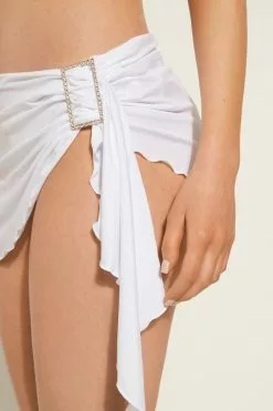 Tezenis Crystal Buckle Mini Pareo Skirt -Outlet Tops Store 1AC1615001 DT1W