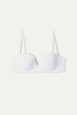 Tezenis New York Padded Bandeau Bra In Microfiber -Outlet Tops Store 1FP01A001 F