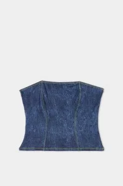 Tezenis Denim Bra Tube Top -Outlet Tops Store 1KFT1598577V F