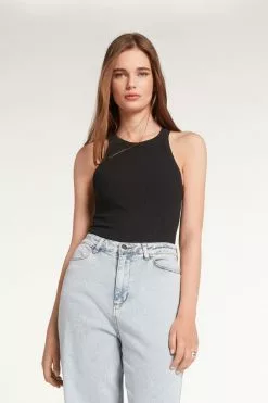 Tezenis Ribbed Cotton Racerback Tank Top -Outlet Tops Store 1MC1046019 M