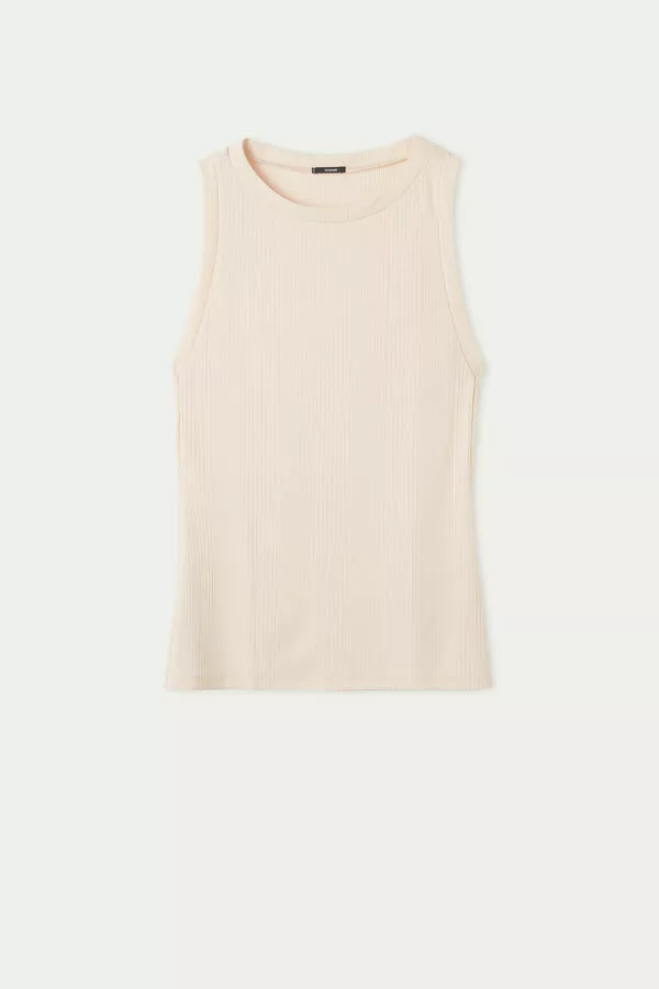 Tezenis Ribbed Wide Strap Tank Top 5 Tezenis Ribbed Wide Strap Tank Top - Image 5