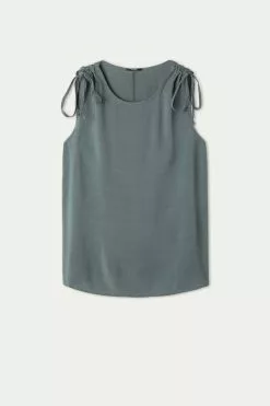 Tezenis Brushed Cloth Tank Top With Straps -Outlet Tops Store 1MC1287534U F