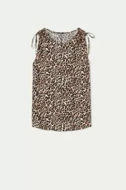 Tezenis Brushed Cloth Tank Top With Straps 9 Tezenis Brushed Cloth Tank Top With Straps -Outlet Tops Store 1MC1287852U F