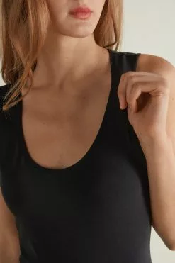 Tezenis Wide-Strap Round-Neck Cotton Camisole 9 Tezenis Wide-Strap Round-Neck Cotton Camisole -Outlet Tops Store 1MC15B019 DT1W