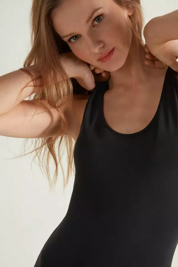 Tezenis Wide-Strap Round-Neck Cotton Camisole 3 Tezenis Wide-Strap Round-Neck Cotton Camisole - Image 3