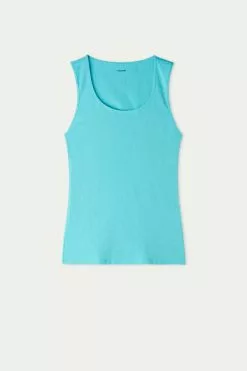 Tezenis Wide-Strap Round-Neck Cotton Camisole 9 Tezenis Wide-Strap Round-Neck Cotton Camisole -Outlet Tops Store 1MC15B619V F