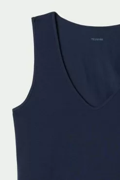 Tezenis Wide-Strap Round-Neck Cotton Camisole -Outlet Tops Store 1MC15B 624T D1