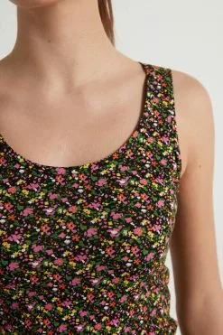 Tezenis Long Printed Viscose Camisole -Outlet Tops Store 1MC17T275V DT1W