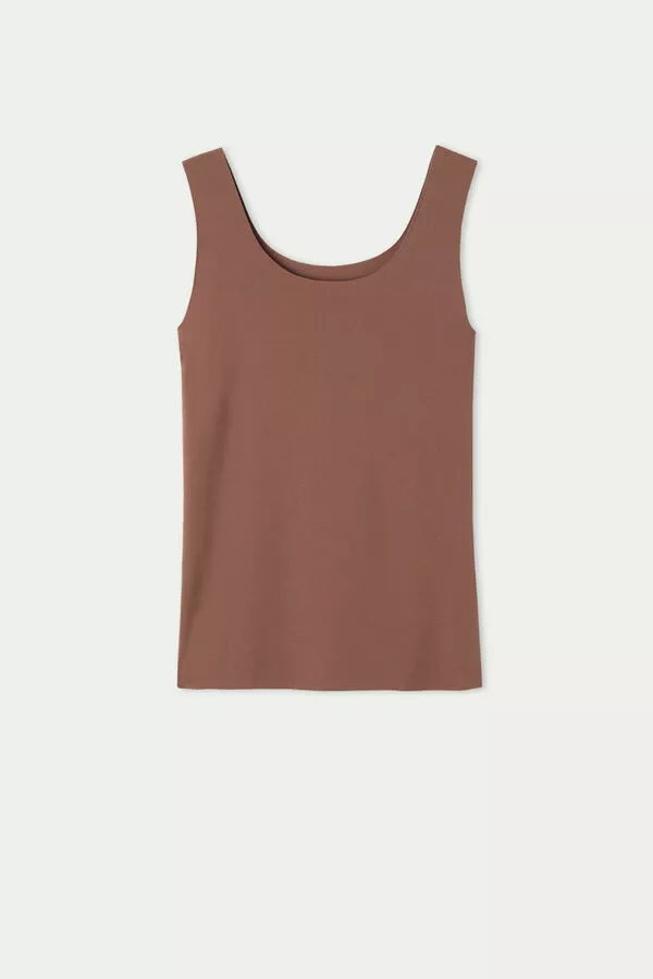 Tezenis Raw-Cut Cotton Camisole 5 Tezenis Raw-Cut Cotton Camisole - Image 5