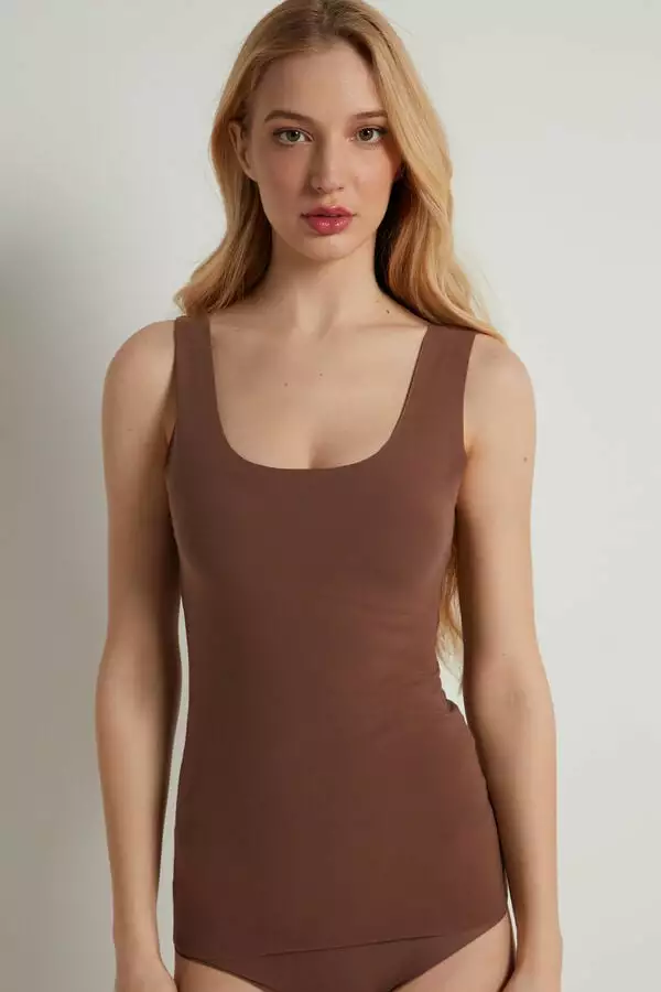 Tezenis Raw-Cut Cotton Camisole 1 Tezenis Raw-Cut Cotton Camisole