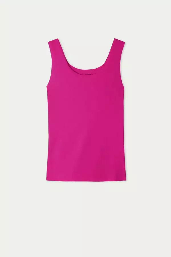 Tezenis Raw-Cut Cotton Camisole 5 Tezenis Raw-Cut Cotton Camisole - Image 5