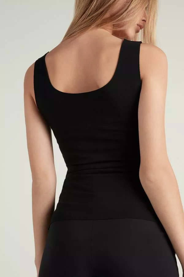 Tezenis Raw-Cut Cotton Camisole 2 Tezenis Raw-Cut Cotton Camisole - Image 2