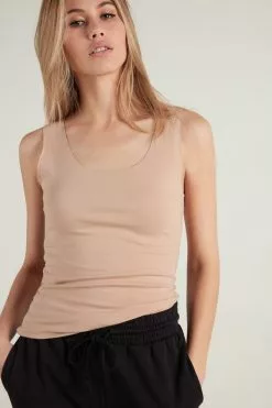Tezenis Raw-Cut Cotton Camisole