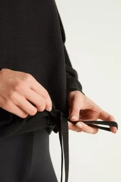 Tezenis Short Sleeve Batwing Top With Drawstring -Outlet Tops Store 1ML1202019 DT1W