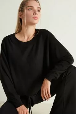 Tezenis Short Sleeve Batwing Top With Drawstring -Outlet Tops Store 1ML1202019 M