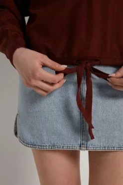 Tezenis Short Sleeve Batwing Top With Drawstring -Outlet Tops Store 1ML1202314V DT1W