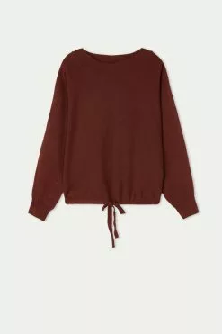 Tezenis Short Sleeve Batwing Top With Drawstring -Outlet Tops Store 1ML1202314V F