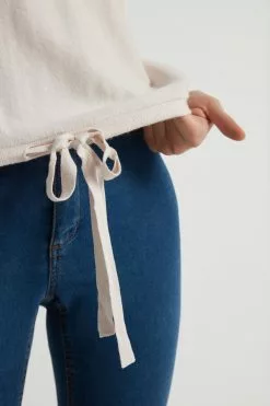 Tezenis Short Sleeve Batwing Top With Drawstring -Outlet Tops Store 1ML1202315V DT1W