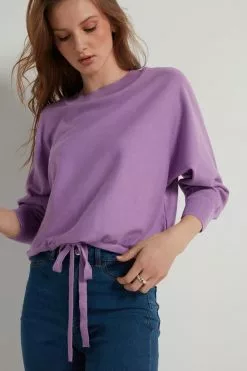 Tezenis Short Sleeve Batwing Top With Drawstring -Outlet Tops Store 1ML1202316V M