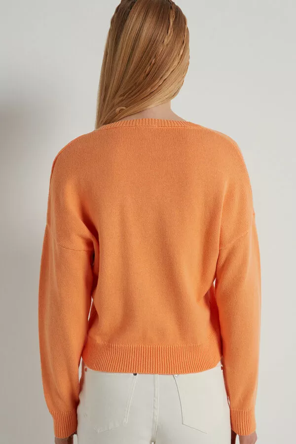 Tezenis Long Sleeve Crewneck Sweatshirt In Cotton 2 Tezenis Long Sleeve Crewneck Sweatshirt In Cotton - Image 2