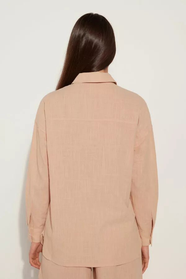 Tezenis Long-Sleeved Cotton Canvas Shirt 2 Tezenis Long-Sleeved Cotton Canvas Shirt - Image 2