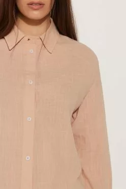 Tezenis Long-Sleeved Cotton Canvas Shirt 8 Tezenis Long-Sleeved Cotton Canvas Shirt -Outlet Tops Store 1ML1291557V DT1W