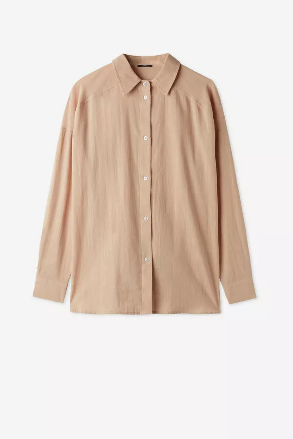 Tezenis Long-Sleeved Cotton Canvas Shirt 5 Tezenis Long-Sleeved Cotton Canvas Shirt - Image 5