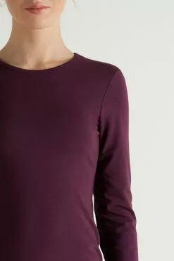 Tezenis Thermal Modal And Cotton Crew-Neck Top -Outlet Tops Store 1ML12A928U DT1W