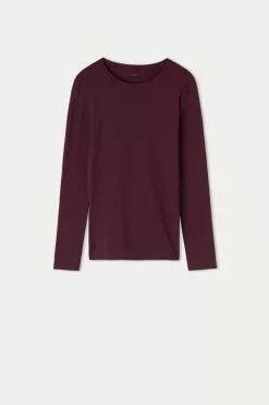 Tezenis Thermal Modal And Cotton Crew-Neck Top -Outlet Tops Store 1ML12A928U F