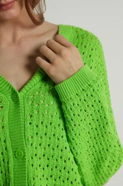 Tezenis Perforated Fully-Fashioned Short Cotton Cardigan -Outlet Tops Store 1ML1337308V DT1W