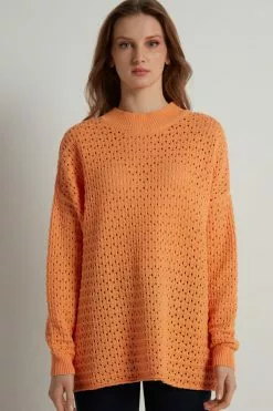 Tezenis Perforated Fully-Fashioned Long Cotton Top