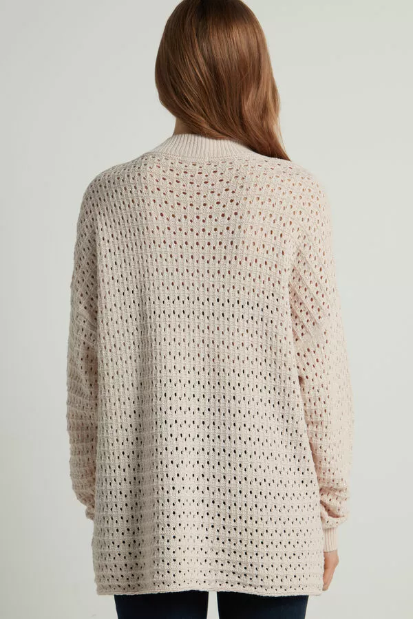 Tezenis Perforated Fully-Fashioned Long Cotton Top 2 Tezenis Perforated Fully-Fashioned Long Cotton Top - Image 2