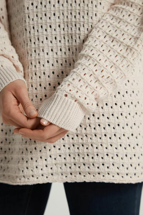 Tezenis Perforated Fully-Fashioned Long Cotton Top 4 Tezenis Perforated Fully-Fashioned Long Cotton Top - Image 4