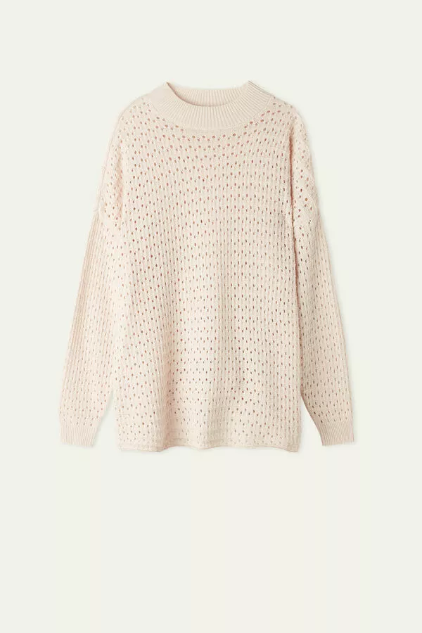 Tezenis Perforated Fully-Fashioned Long Cotton Top 5 Tezenis Perforated Fully-Fashioned Long Cotton Top - Image 5