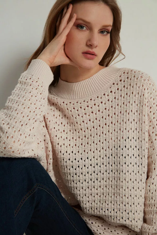 Tezenis Perforated Fully-Fashioned Long Cotton Top 3 Tezenis Perforated Fully-Fashioned Long Cotton Top - Image 3