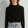 Tezenis Long-Sleeve Mock Turtleneck Crop Top
