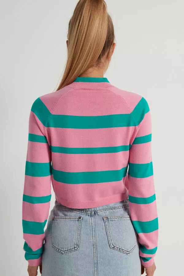 Tezenis Long-Sleeve Mock Turtleneck Crop Top 2 Tezenis Long-Sleeve Mock Turtleneck Crop Top - Image 2