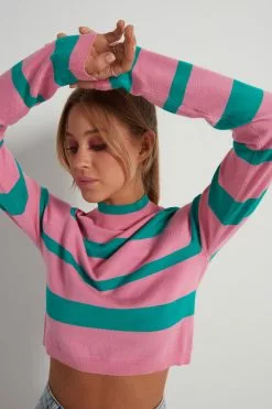 Tezenis Long-Sleeve Mock Turtleneck Crop Top 7 Tezenis Long-Sleeve Mock Turtleneck Crop Top -Outlet Tops Store 1ML1358318V M