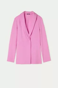 Tezenis Solid Color Open Front Blazer/Jacket -Outlet Tops Store 1ML1589287V F