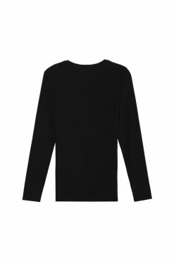 Tezenis Long-Sleeve Crew-Neck Stretch-Cotton Top -Outlet Tops Store 1ML15C 019 B