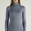 Tezenis Viscose And Merino Wool Turtleneck Top