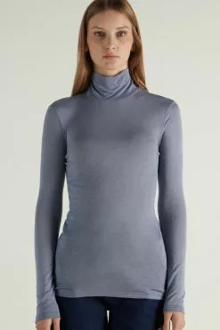 Tezenis Viscose And Merino Wool Turtleneck Top
