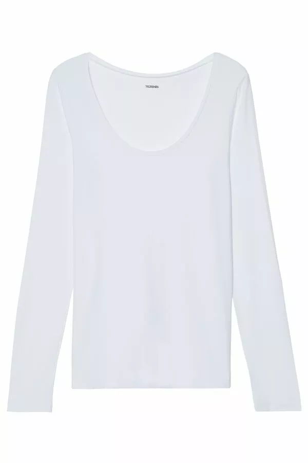 Tezenis Long-Sleeve Scoop-Neck Viscose Top 5 Tezenis Long-Sleeve Scoop-Neck Viscose Top - Image 5
