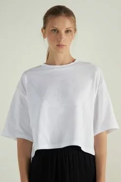 Tezenis Short Half-Sleeve Drop-Shoulder Cotton T-Shirt