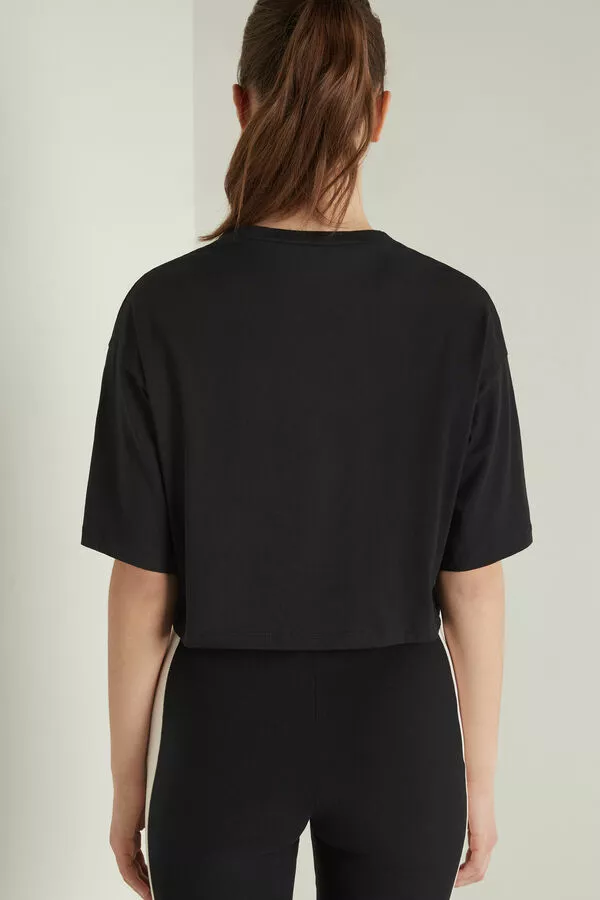 Tezenis Short Half-Sleeve Drop-Shoulder Cotton T-Shirt 2 Tezenis Short Half-Sleeve Drop-Shoulder Cotton T-Shirt - Image 2