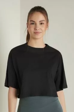 Tezenis Short Half-Sleeve Drop-Shoulder Cotton T-Shirt