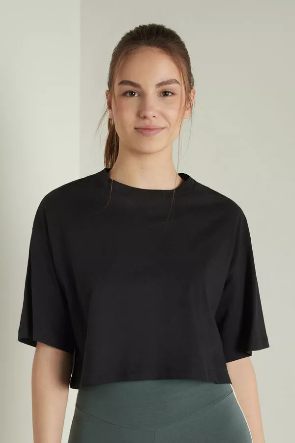 Tezenis Short Half-Sleeve Drop-Shoulder Cotton T-Shirt 1 Tezenis Short Half-Sleeve Drop-Shoulder Cotton T-Shirt