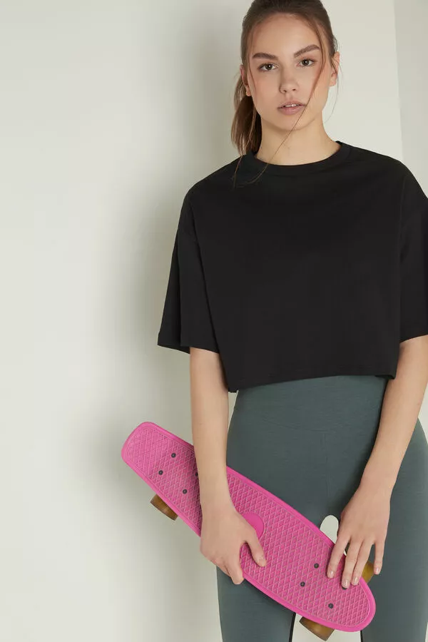 Tezenis Short Half-Sleeve Drop-Shoulder Cotton T-Shirt 3 Tezenis Short Half-Sleeve Drop-Shoulder Cotton T-Shirt - Image 3