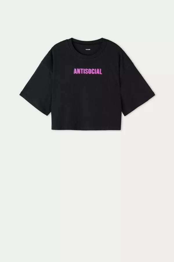 Tezenis Short Half-Sleeve Drop-Shoulder Cotton T-Shirt 5 Tezenis Short Half-Sleeve Drop-Shoulder Cotton T-Shirt - Image 5